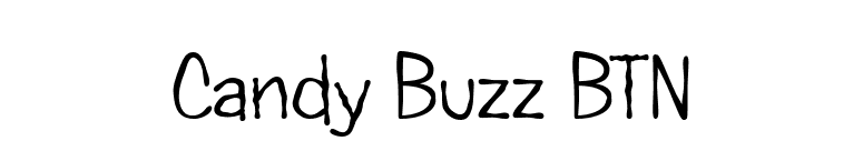 Candy Buzz BTN font preview