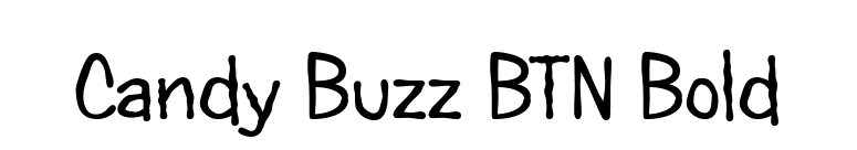 Candy Buzz BTN Bold font preview