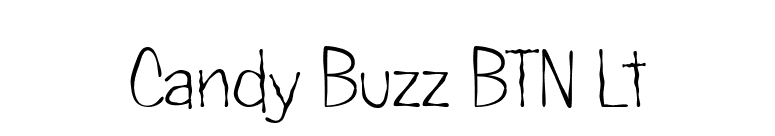 Candy Buzz BTN Lt font preview