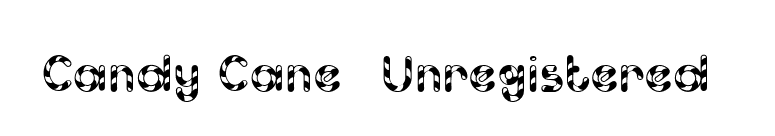 Candy Cane (Unregistered) font preview