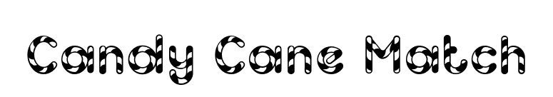 Candy Cane Match font preview