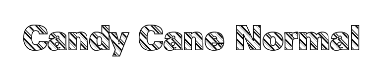 Candy Cane Normal font preview