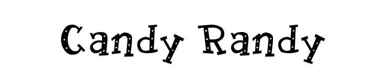 Candy Randy font preview