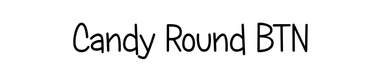 Candy Round BTN font preview