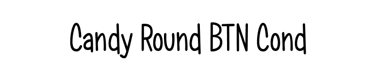 Candy Round BTN Cond font preview