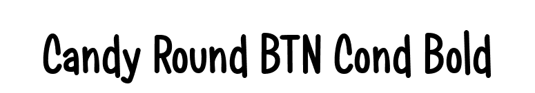 Candy Round BTN Cond Bold font preview