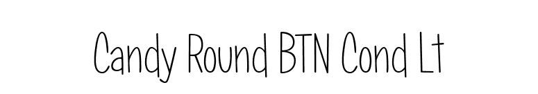Candy Round BTN Cond Lt font preview