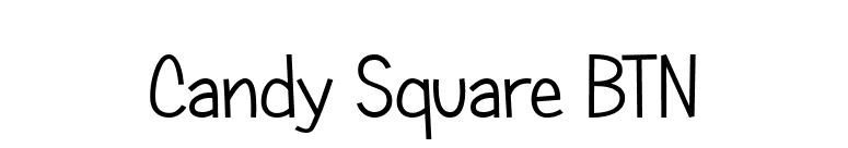 Candy Square BTN font preview