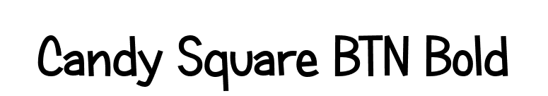 Candy Square BTN Bold font preview