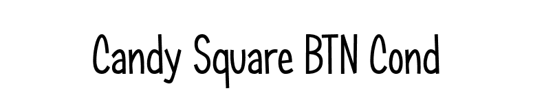 Candy Square BTN Cond font preview
