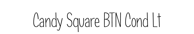 Candy Square BTN Cond Lt font preview