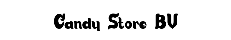 Candy Store BV font preview