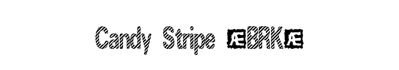 Candy Stripe (BRK) font preview