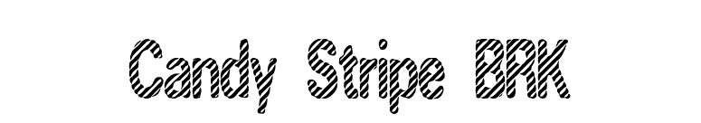 Candy Stripe BRK font preview