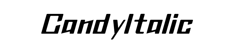 CandyItalic font preview