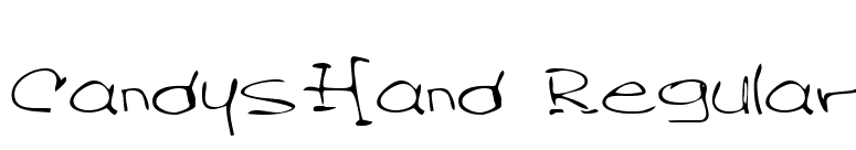 CandysHand Regular font preview