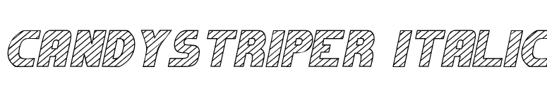 Candystriper Italic font preview