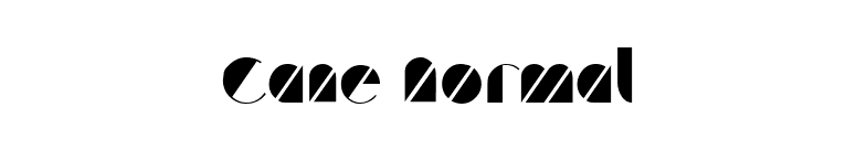 Cane Normal font preview