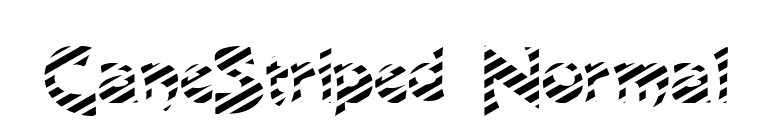 CaneStriped Normal font preview