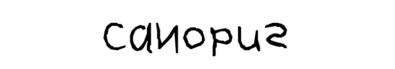 Canopus font preview