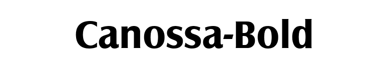 Canossa-Bold font preview