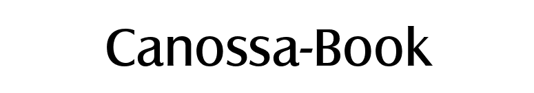 Canossa-Book font preview