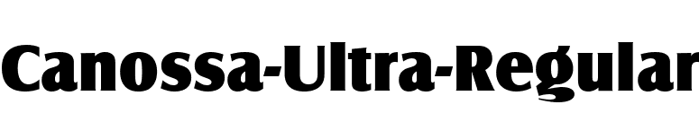 Canossa-Ultra-Regular font preview