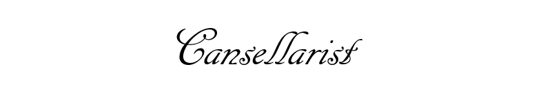 Cansellarist  font preview