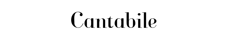 Cantabile font preview