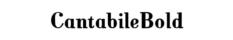 CantabileBold font preview