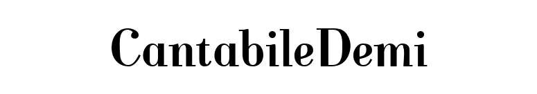 CantabileDemi font preview