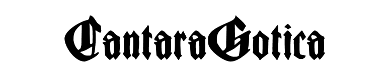 CantaraGotica font preview