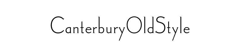 CanterburyOldStyle font preview