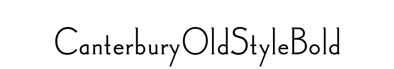 CanterburyOldStyleBold font preview