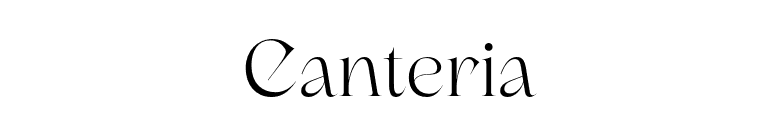 Canteria font preview