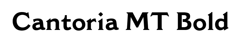 Cantoria MT Bold font preview