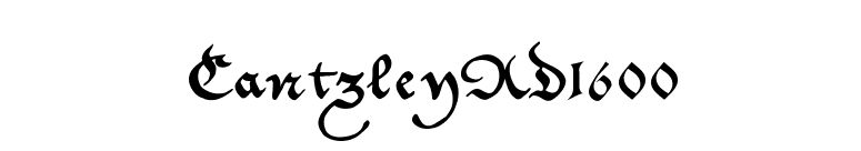 CantzleyAD1600 font preview