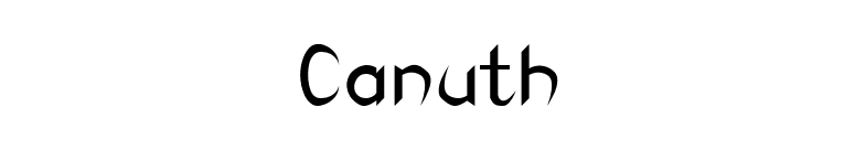 Canuth font preview