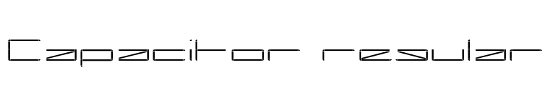 Capacitor regular font preview