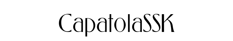 CapatolaSSK font preview