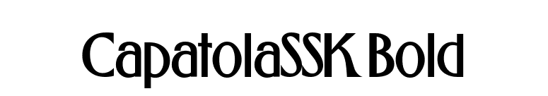 CapatolaSSK Bold font preview