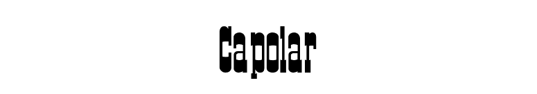 Capolar font preview