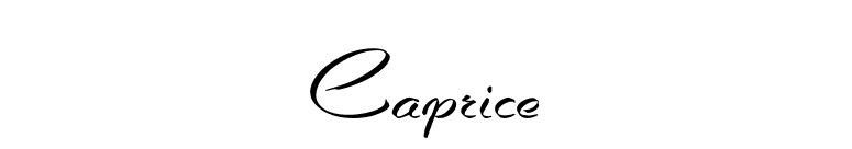 Caprice  font preview