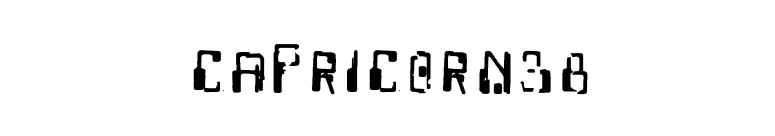 Capricorn38 font preview