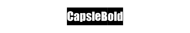 Capsle Bold font preview