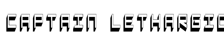 Captain Lethargic font preview