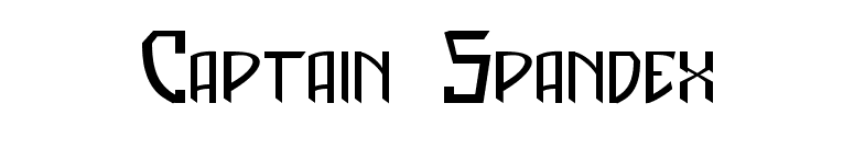 Captain Spandex font preview