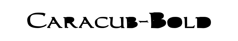 Caracub-Bold font preview