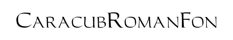 CaracubRomanFon font preview