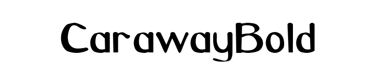 CarawayBold font preview